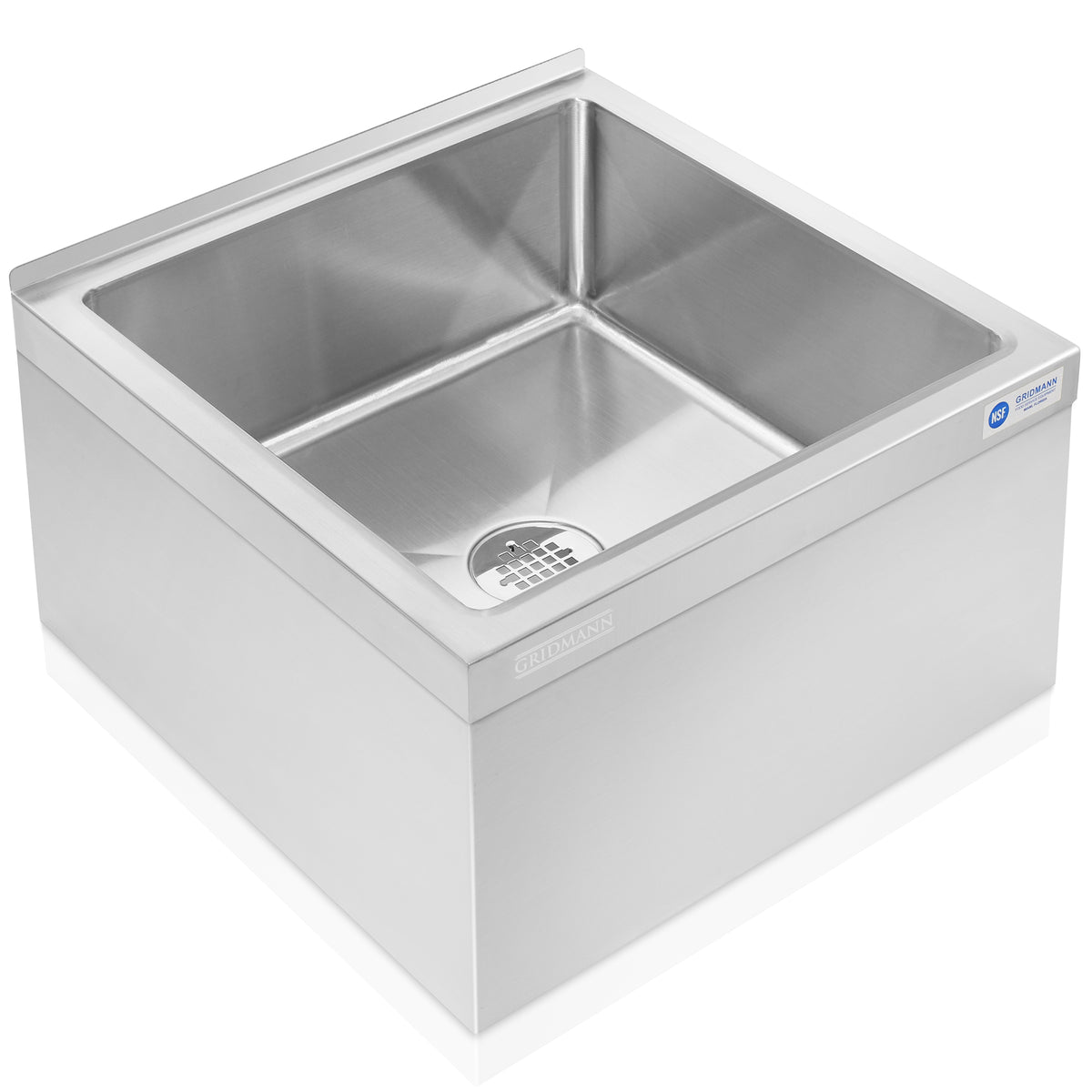 Stainless Steel Floor Mop Sinks, NSF Certified – Gridmann.com