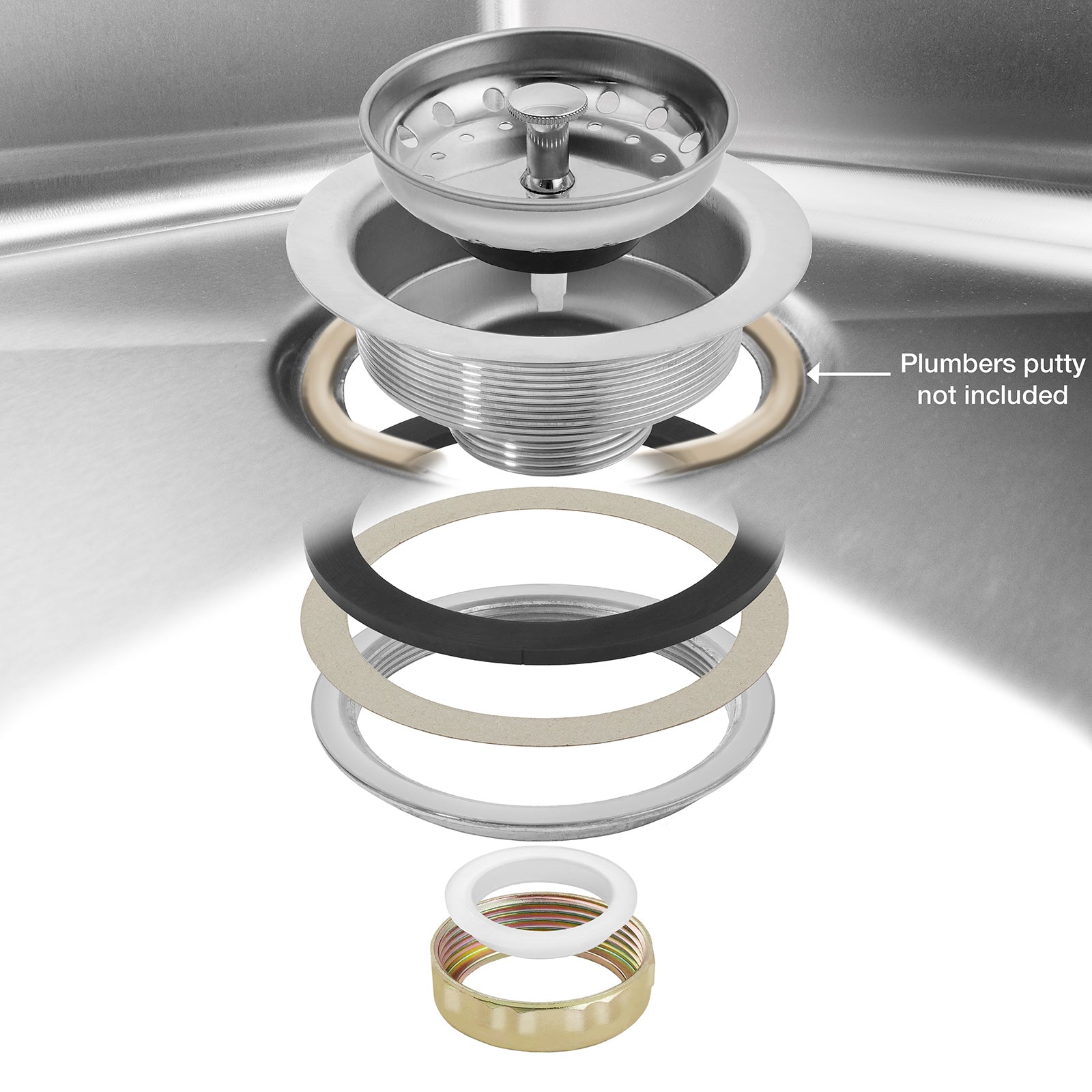 18 Inch NSF Stainless Steel Sink with Drainboard