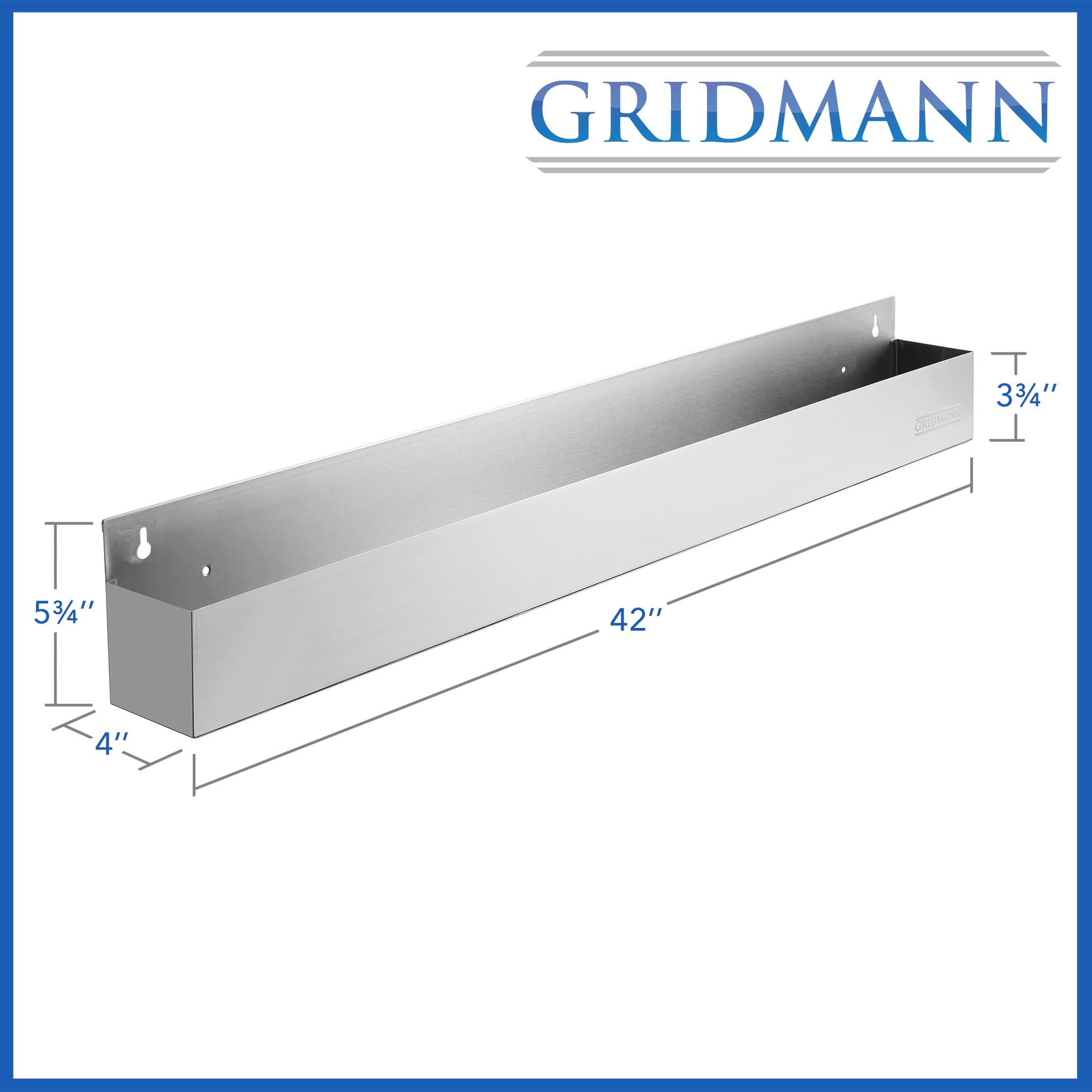 OPEN BOX - 42-in Single Tier Speed Rail - Stainless Steel Liquor Bottl ...
