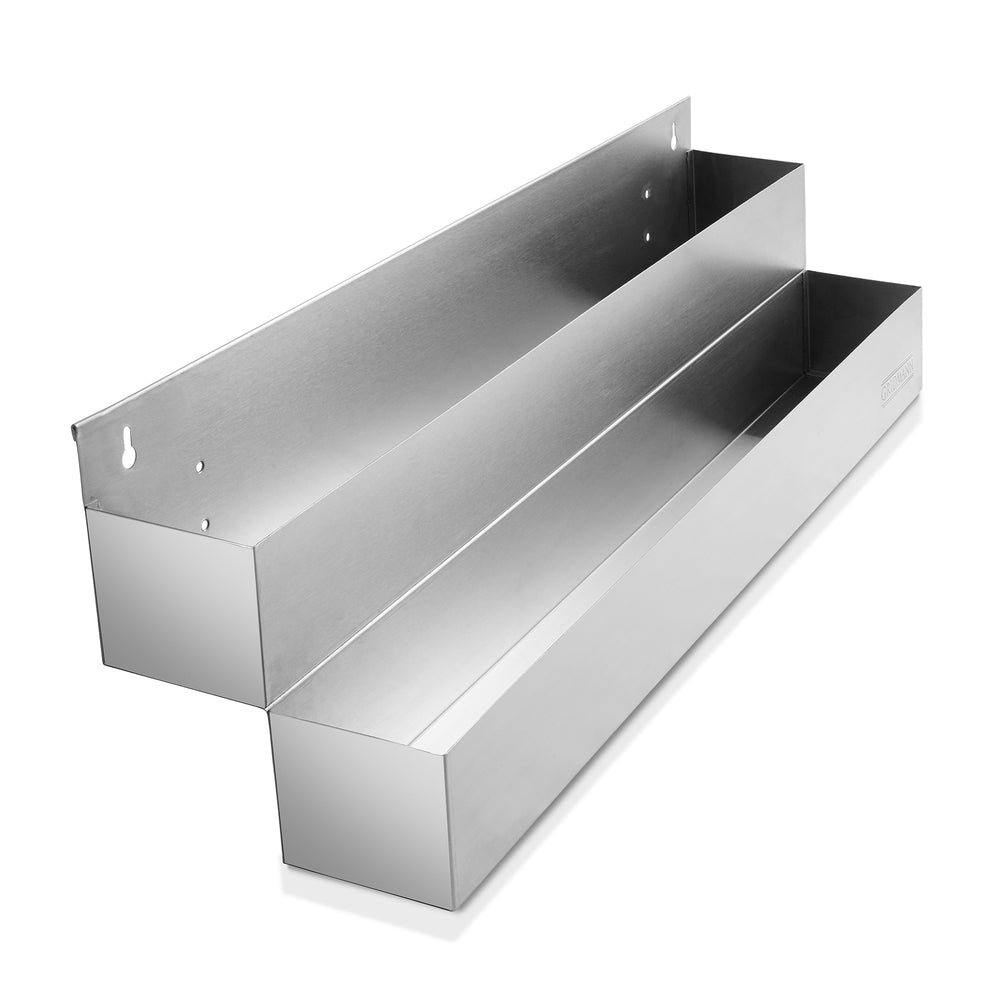 OPEN BOX 22-in Double Tier Speed Rail Stainless Steel Liquor