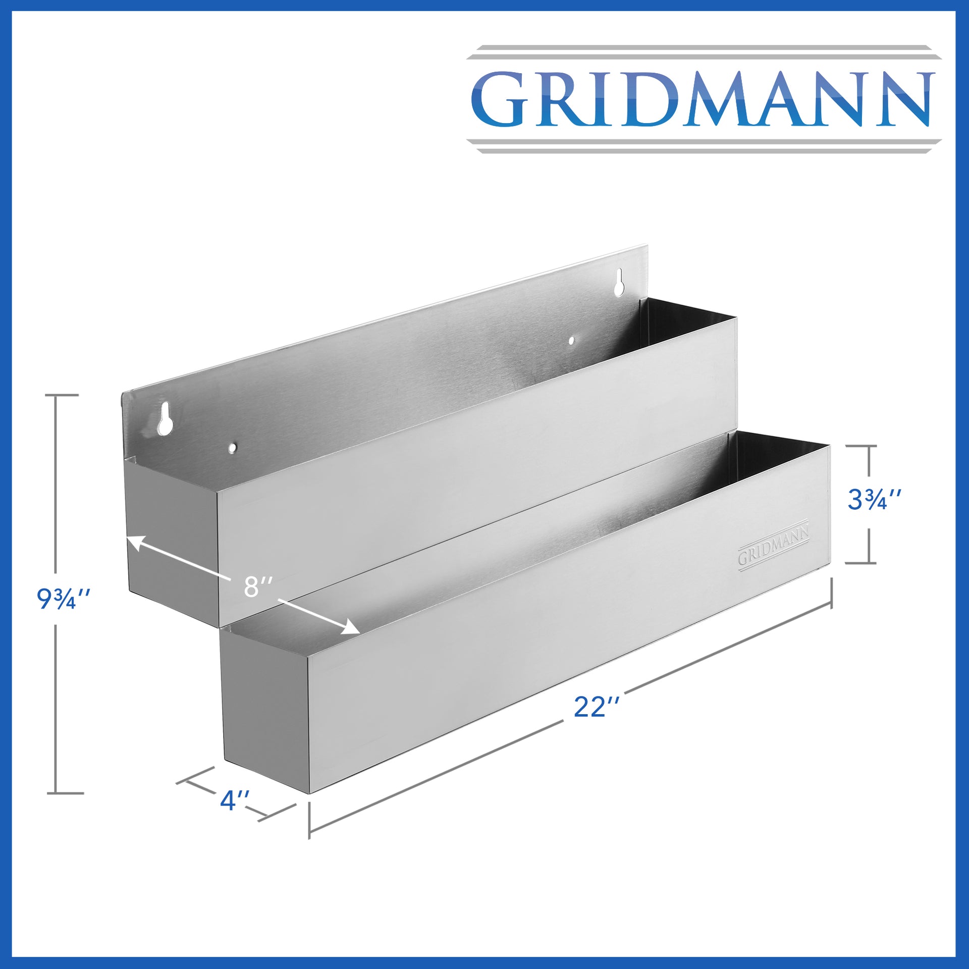 Double Tier Stainless Steel Speed Rails – Gridmann.com