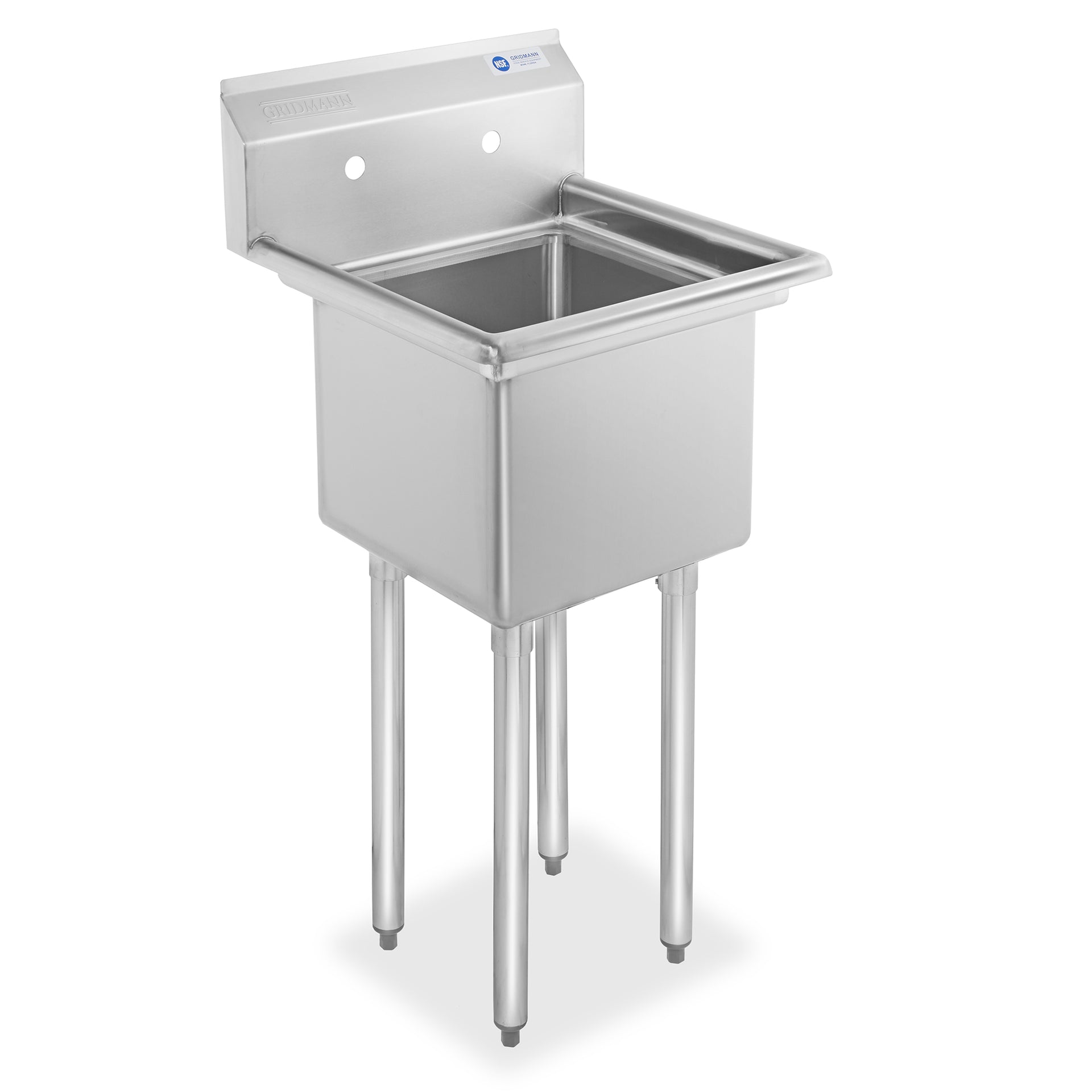 18 Inch Wide NSF Stainless Steel Prep and Utility Sink