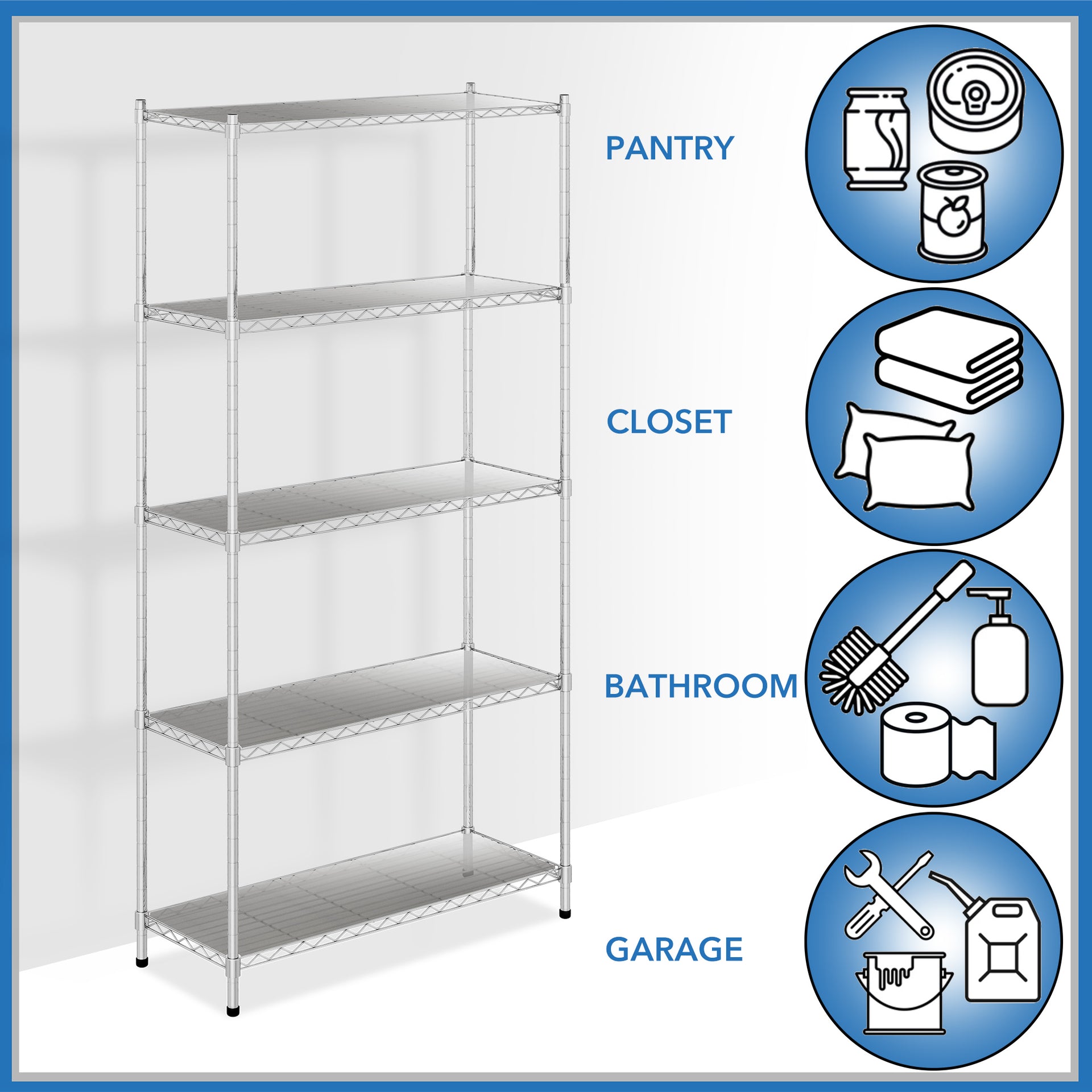 Shelf Liners for Wire Rack Plastic PreCut Shelving Covers